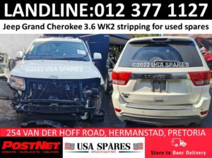 Jeep Grand Cherokee 3.6 WK2 stripping for used spares for sale