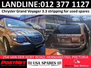 Chrysler Voyager 3.3 stripping for used spares for sale