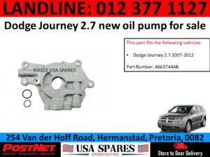 Dodge 2.7 V6 new oil pump for sale