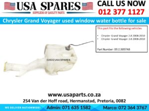 Chrysler Grand Voyager used windscreen washer bottle for sale
