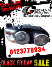 Chev Sonic used headlight and new and used spares for sale