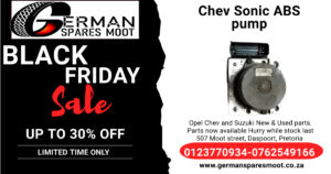 Chevrolet Sonic abs pump and used spares for sale-black friday
