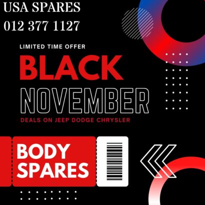 Black November specials on Jeep Dodge Chrysler Body spares