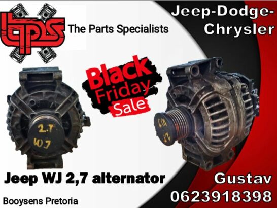 Jeep WJ 2.7 used alternator and spare parts for sale