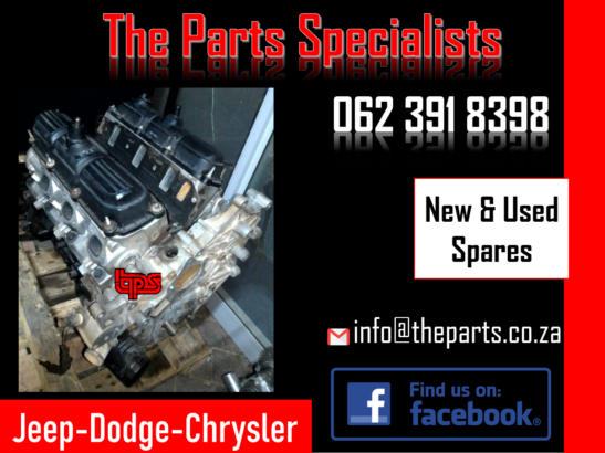 Jeep Wrangler 3.8 recon engine for sale-new and used spares
