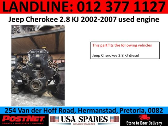 Jeep Cherokee 2.8 KJ diesel used engine for sale