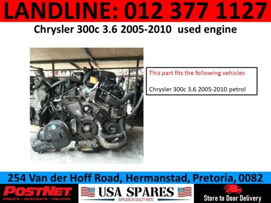 Chrysler 300c 3.6 petrol used engine for sale