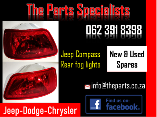 Jeep Compass new rear fog lights and spare parts for sale
