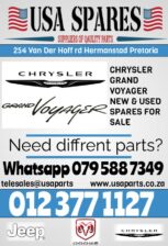 NEW AND USED CHRYSLER GRAND VOYAGER PARTS FOR SALE.