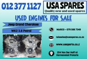 Jeep Grand Cherokee WK2 3.6 Petrol Engine for sale.