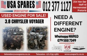 3.8 CHRYSLER VOYAGER USED ENGINE FOR SALE.