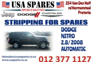 DODGE NITRO 2.8/ 2008. STRIPPING FOR SPARES.